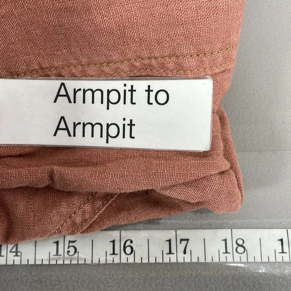 Free People Jacket Linen Orange Size X Small XS - Picture 14 of 16